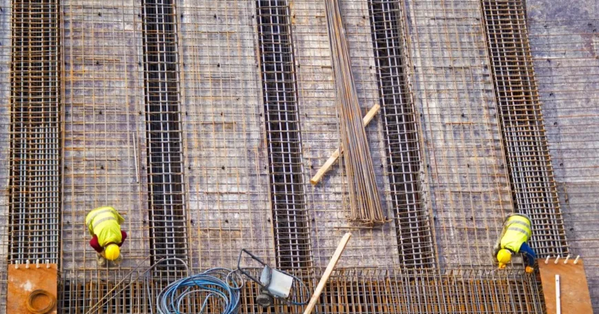 Foto que ilustra a confecção de um dos tipos de fundação