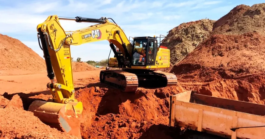 Máquinas de Mineração - Escavadeira Hidráulica Caterpillar Linha Amerala